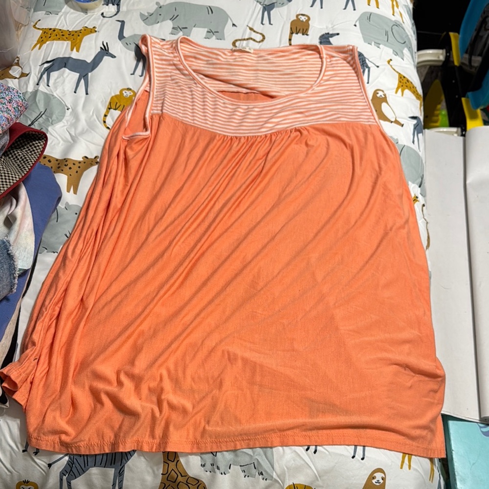 Peach Sleeveless Top